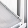Ezooza Serra Policarbonato 6mm Oslo alveolare doppia parete 190 x 380 cm antiuv antiurto in policarbonato e alluminio per orto