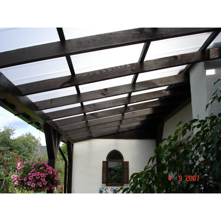Policarbonato Alveolare 10 mm trasparente 200 x 100 cm lastra anti raggi UV in policarbonato doppia parete
