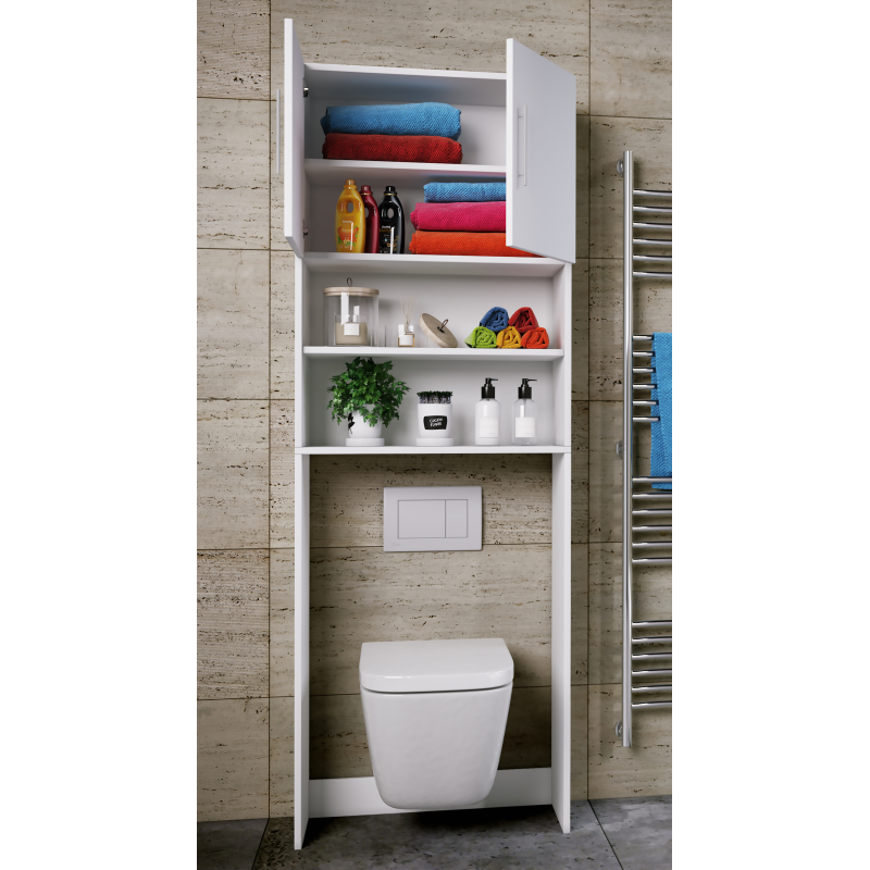 mobile sopra lavatrice con ante