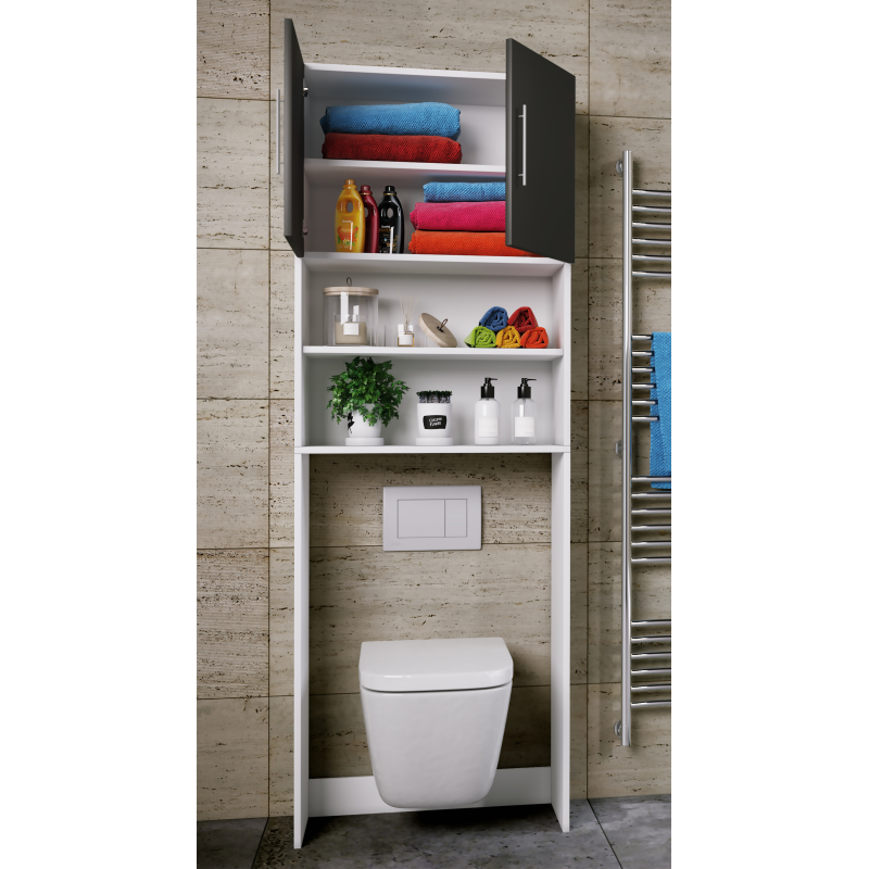 mobile sopra lavatrice con ante