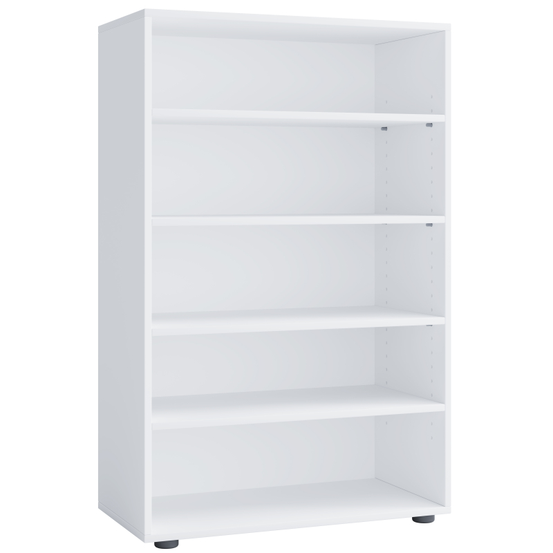 Legno Max Scarpiera H110 L70 P37 cm Mobile Porta Scarpe Salvaspazio con Ripiani Regolabili Colore Bianco
