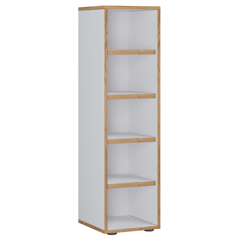 Super Scarpiera Legno H110 L30 P33 cm Armadio Porta Scarpe Salvaspazio con Ripiani Regolabili Colore Bianco