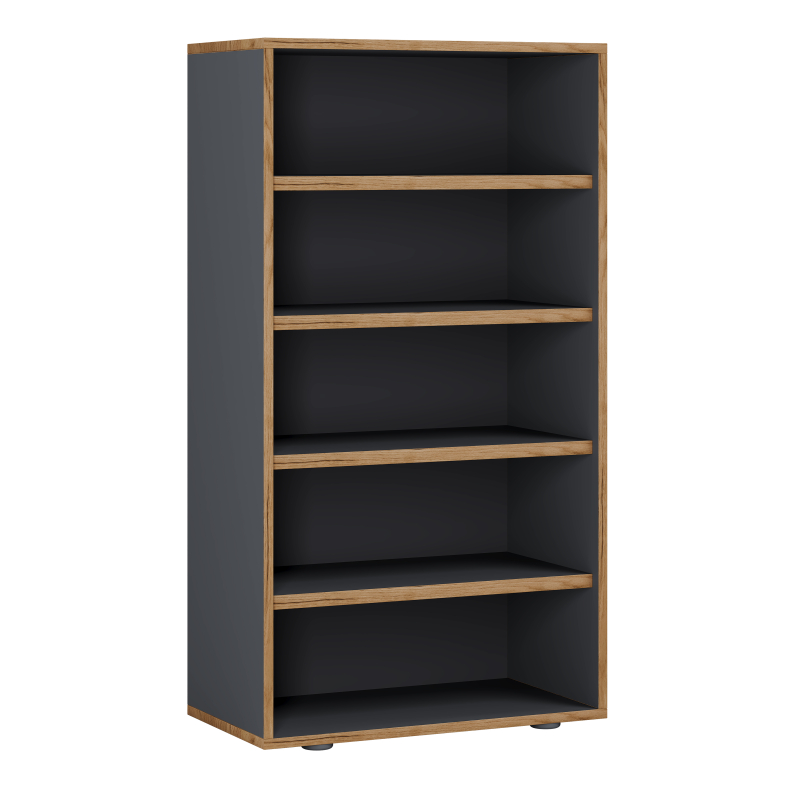 Super Scarpiera Legno H110 L60 P33 cm Armadio Porta Scarpe Salvaspazio con Ripiani Regolabili Colore Antracite