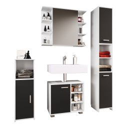 Domus di Ezooza  Set Bagno Completo 4 Pezzi Mobile +