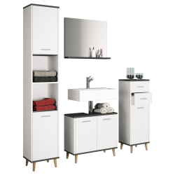 Essenza di Ezooza  Set Bagno Completo 4 Pezzi Mobile