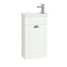 Quadro di Ezooza Set Bagno 2 Pezzi Mobile Small e Lavabo , Bianco ,