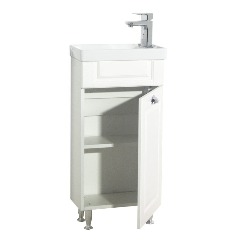 Quadro di Ezooza Set Bagno 2 Pezzi Mobile Small e Lavabo , Bianco ,