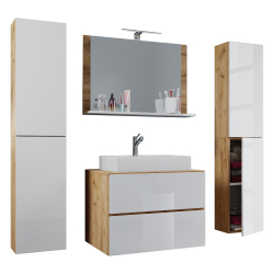 Luce Set Bagno 5 Pezzi Mobile sospeso 2 casetti con | Ezooza