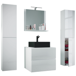 Luce Set Bagno 5 Pezzi Mobile sospeso 2 casetti con | Ezooza