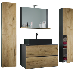 Luce Set Bagno 5 Pezzi Mobile sospeso 2 casetti con | Ezooza