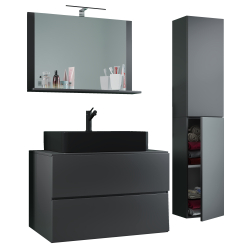 Luce Set Bagno 4 Pezzi Mobile sospeso 2 casetti con | Ezooza