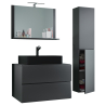 Luce Set Bagno 4 Pezzi Mobile sospeso 2 casetti con | Ezooza