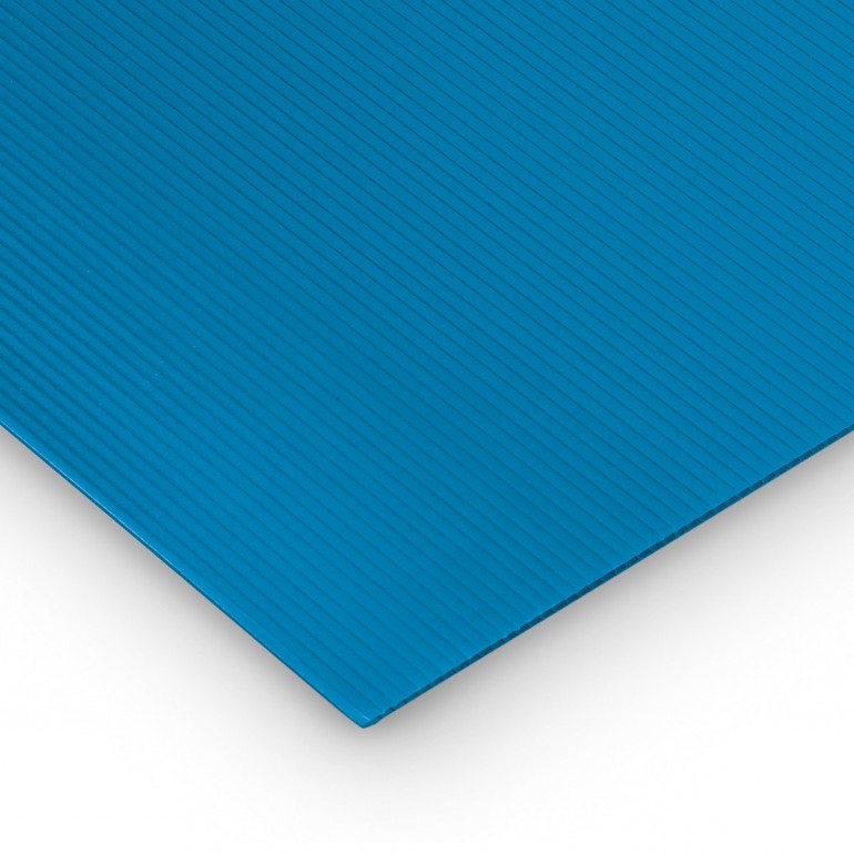 Polipropilene alveolare-polionda, colore Blu, 100 x 100 cm