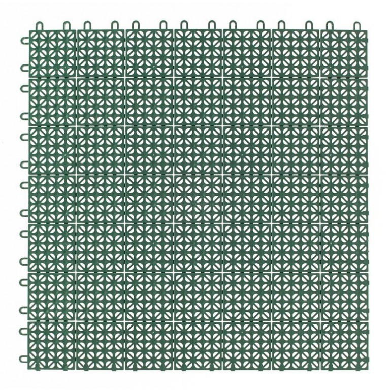Multiplate Piastrelle per esterno in plastica pvc resistenti da giardino flessibili 55,5 x 55,5 cm diversi colori set da 4 