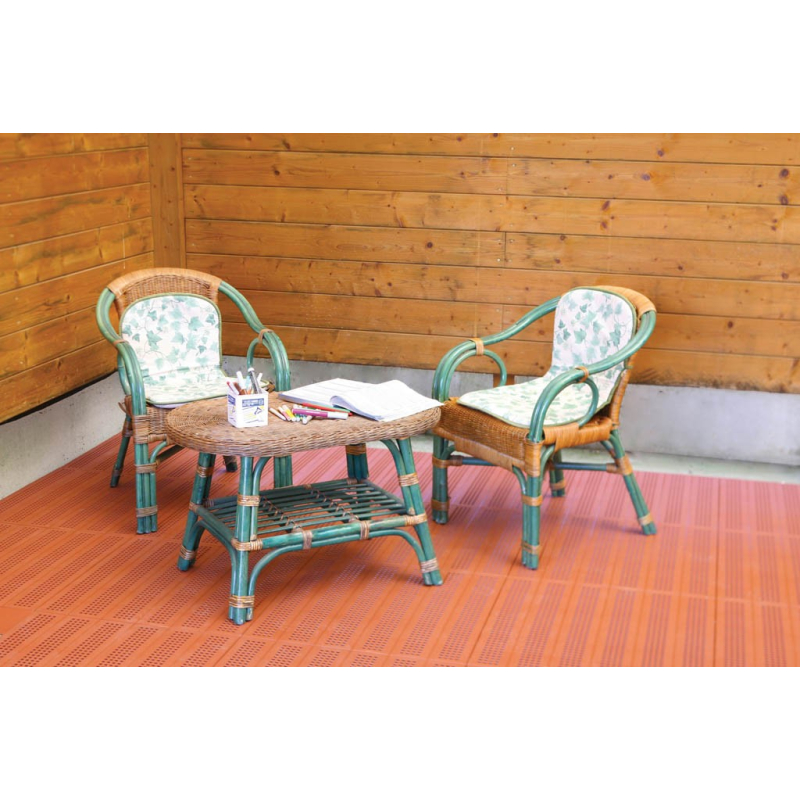 Piastrella in Plastica da Esterno e Giardino Piena. Confezione da 192 pezzi equivalente a 31 m2