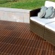 Plustile pavimentazione in plastica da esterno con finitura effetto legno 30 x 30cm PEZZI 10