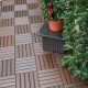 Plustile pavimentazione in plastica da esterno con finitura effetto legno 30 x 30cm PEZZI 10