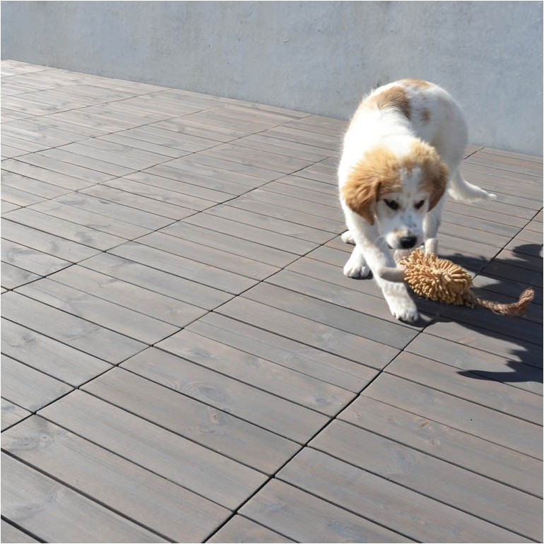 Woodstile pavimentazione modulare in legno base in plastica HDPE 40 x 40cm