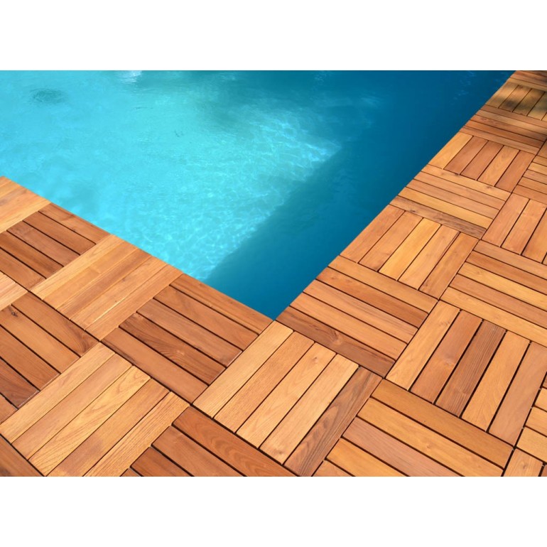 Woodstile pavimentazione modulare in legno base in plastica HDPE 40 x 40cm