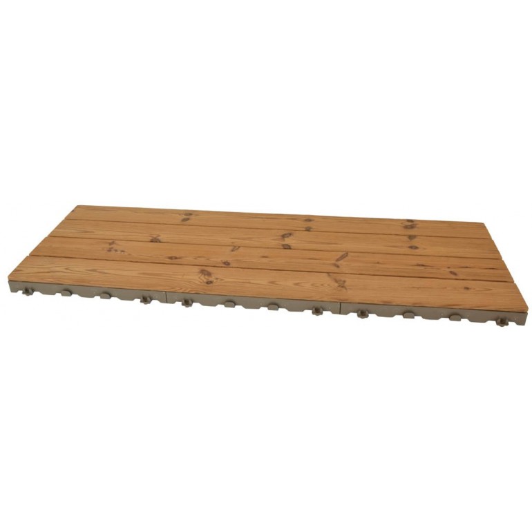 Woodstile pavimentazione modulare in legno base in plastica HDPE 40 x 40cm PEZZI 44 equivalente a  21 m2
