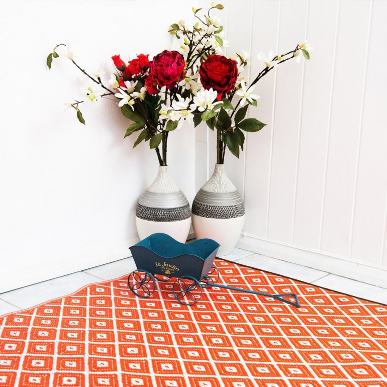 Tappeto "Mille e una Notte" in plastica reversibile, adatto per interni ed esterni,  resistente alle intemperie