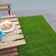 Greenplate piastrella modulare in plastica con erba sintetica 37,7 x 18,6 cm per coprire 1,75 m2. PEZZI 24