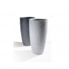 Vaso in Argilla mista Fibra di Vetro STONE, colore GRIGIO CHIARO