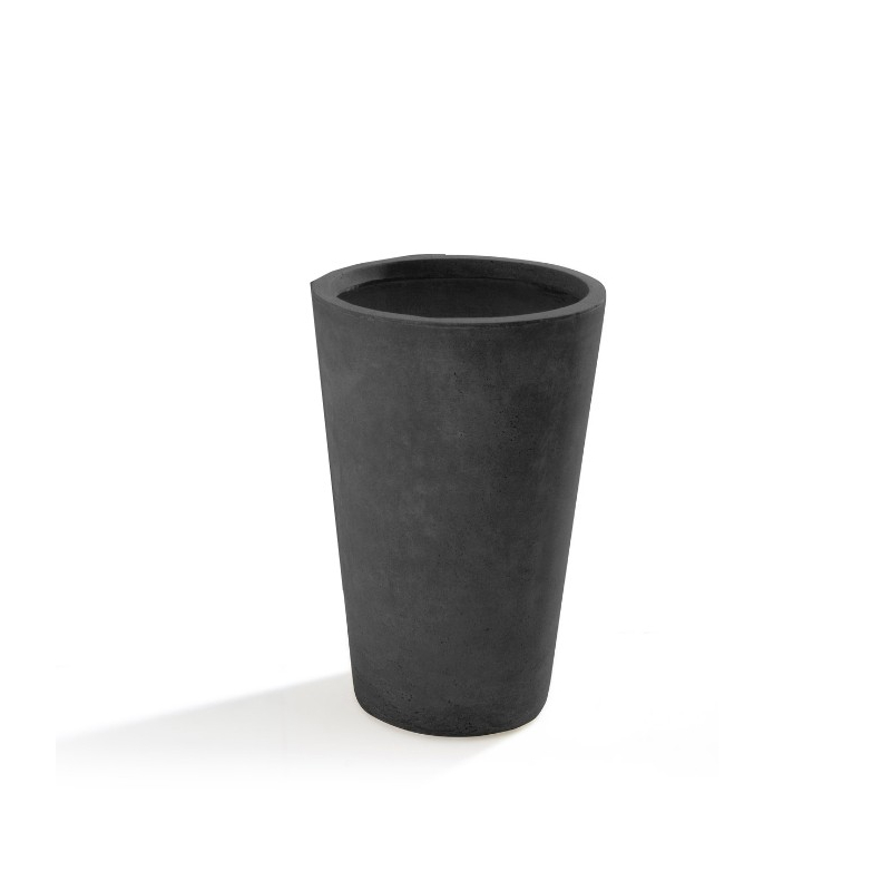 Vaso in Argilla mista Fibra di Vetro MAXIME, colore GRIGIO, misura XL