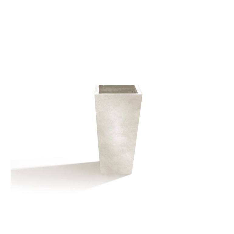 Vaso in Argilla mista Fibra di Vetro RAPHAEL, colore AVORIO, misura L
