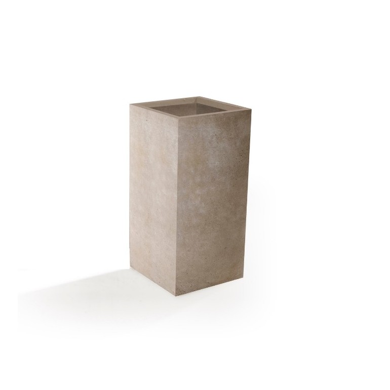 Vaso in Argilla mista Fibra di Vetro ROQUEBRUNE, colore BEIGE, misura XL