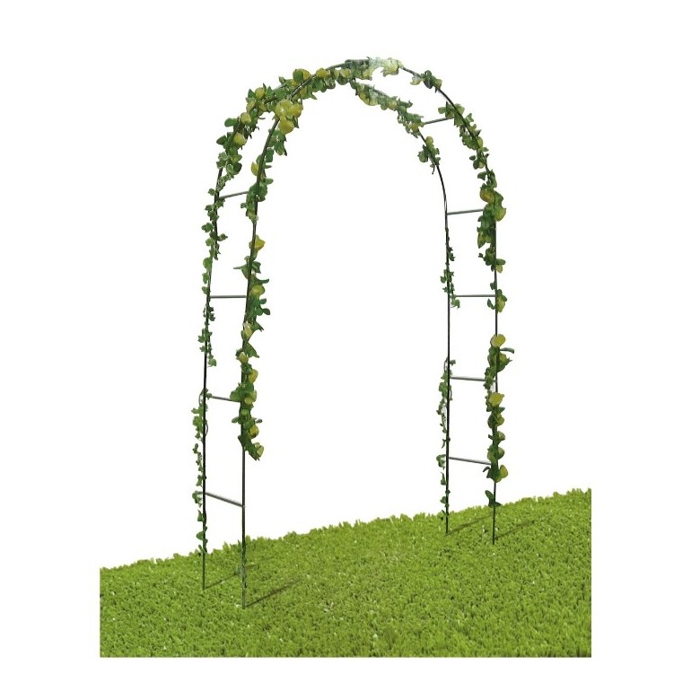 Arco di Trionfo Decorativo da Giardino in Ferro, 38x140x240h cm