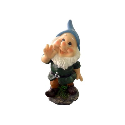 Nano da Giardino con cappellino turchese