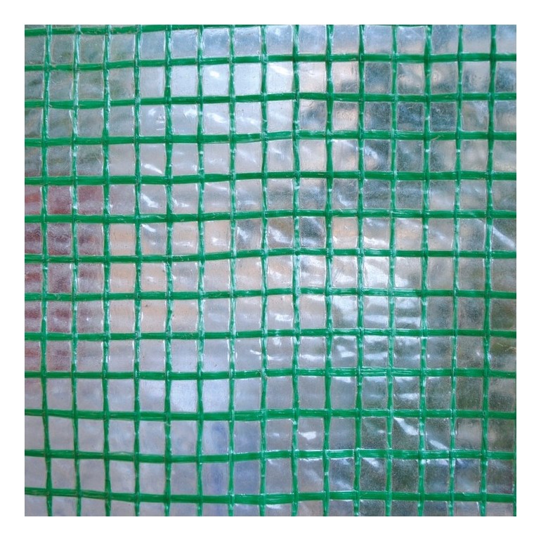 Telo Occhiellato Retinato VERDE in rotolo, 150 grammi, 2x50 metri