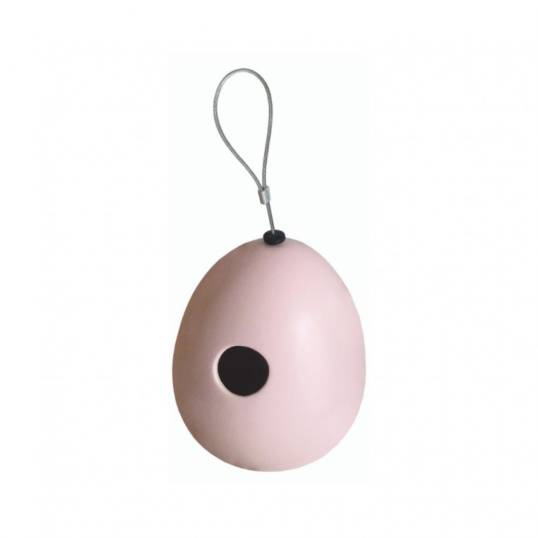 Casetta per Uccellini da appendere, in Ceramica, con Gancio in metallo Casetta per Uccellini da appendere, in Ceramica, con Gancio in metallo