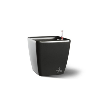 Vaso con Sistema di auto-irrigazione 25x25x24 cm QUADRATO, da interno ed esterno